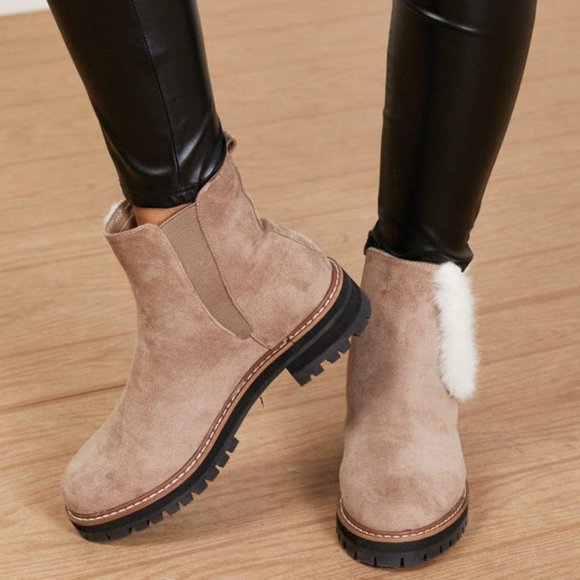 WeeBoo Warmer Days Faux Fur Trim Chelsea Booties - Picture 9 of 11